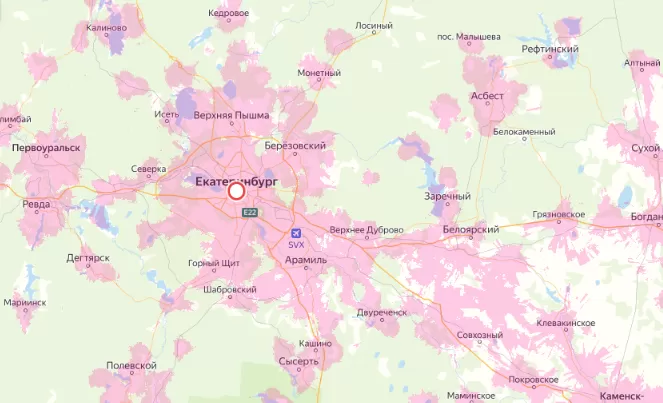 Зона покрытия Мегафон в городе Усть-луга и области 